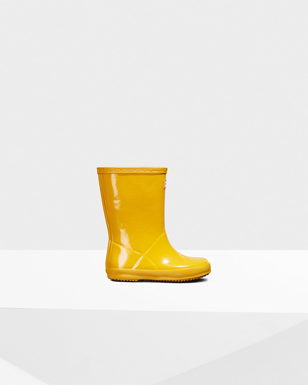 Hunter Niños Original First Classic Gloss - Botas de Lluvia Amarillo - 372-GSCJAN